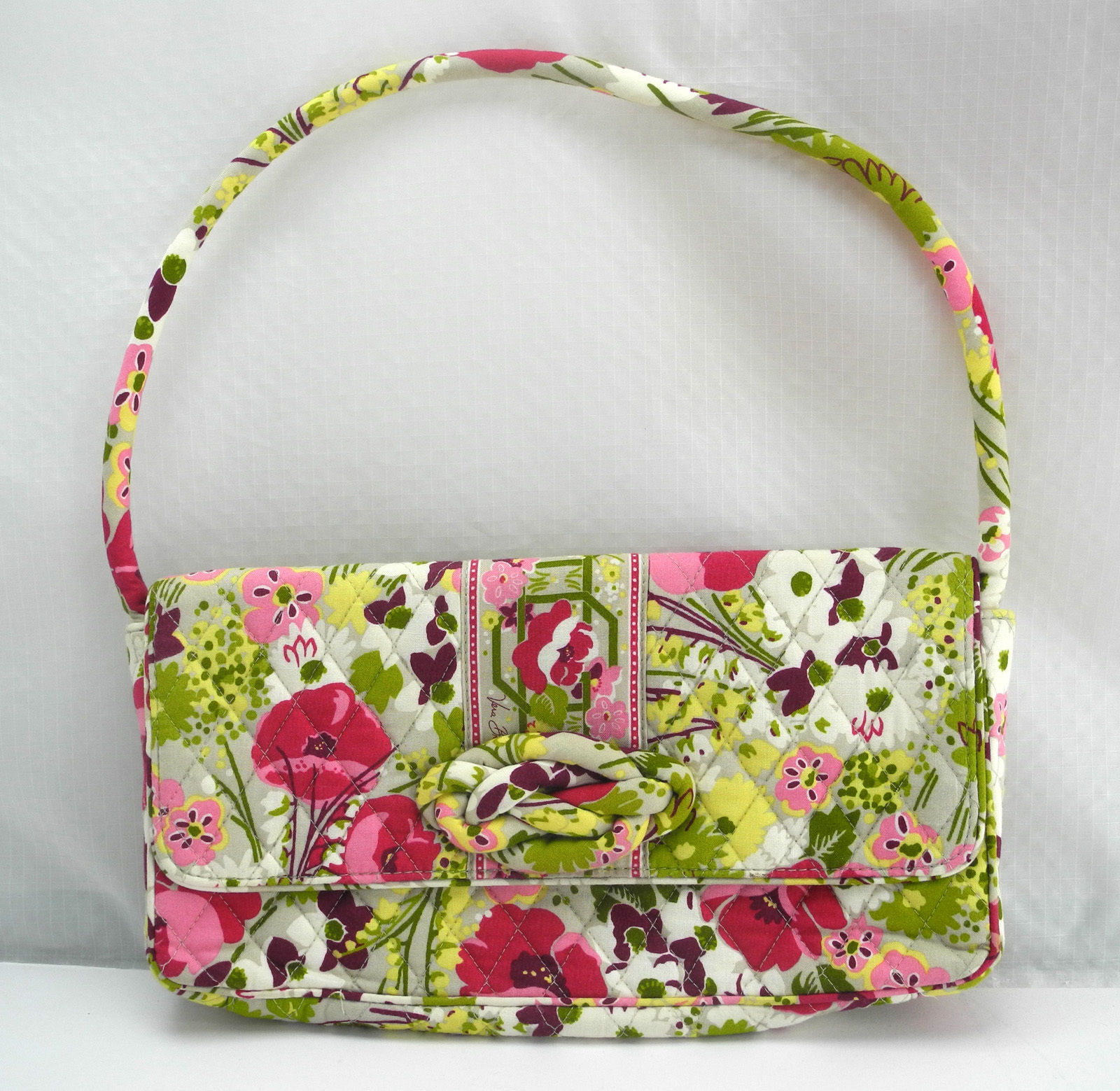 Vera Bradley Knot Just A Clutch Quilted Shoulder Bag - Make Me Blush 