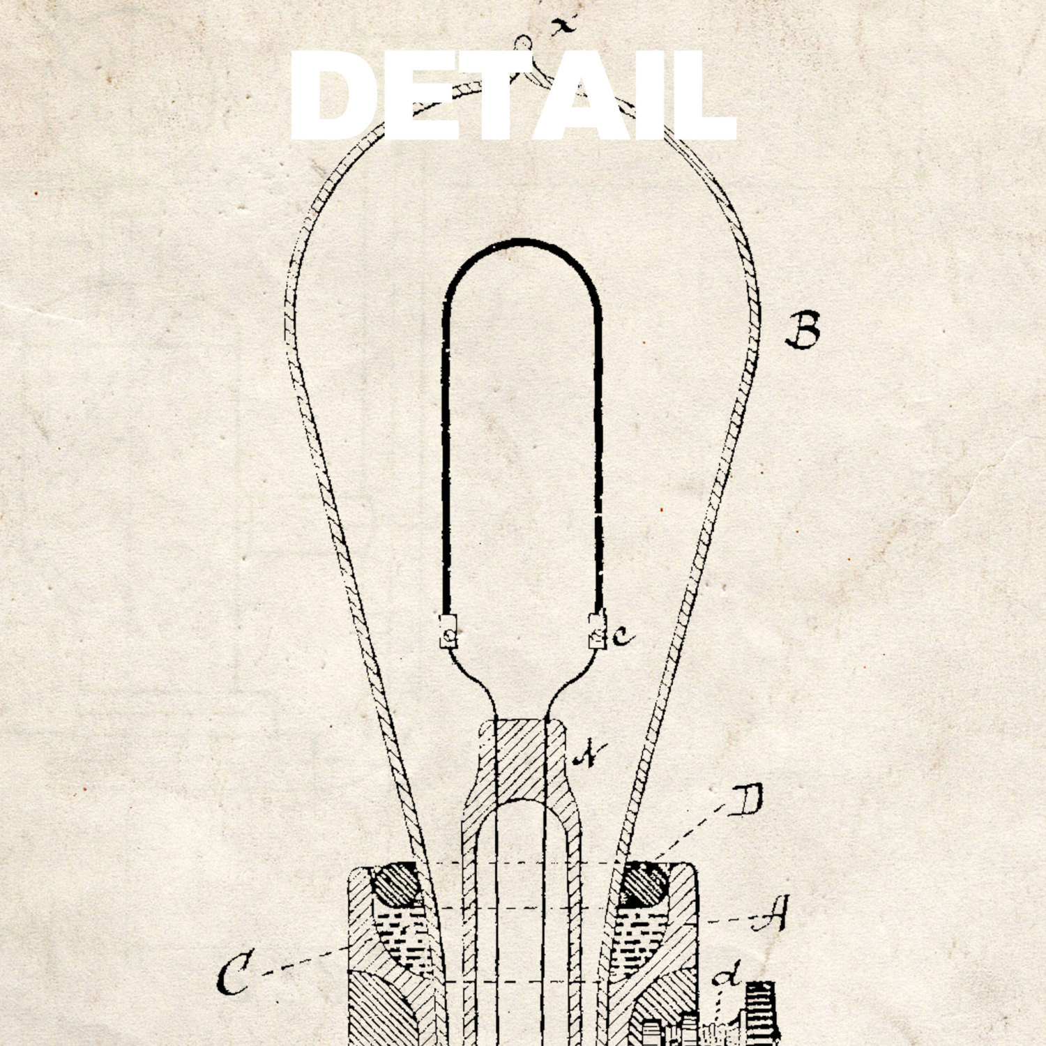 Edison Light Bulb Invention Poster 18x24