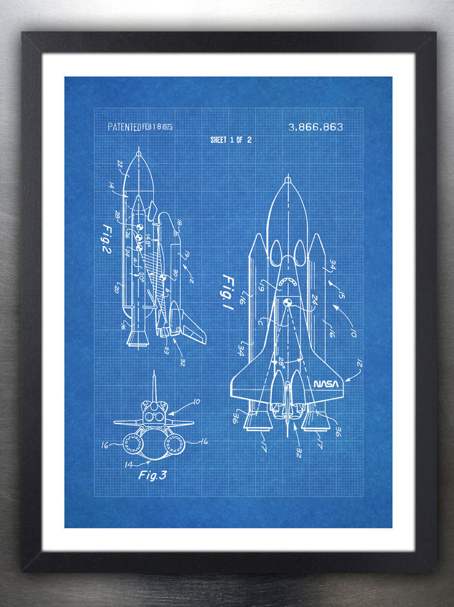nasa space shuttle posters