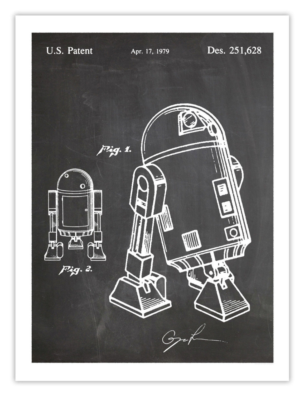 R2D2 Sizes A4 A3 A2 Star Wars Original Limited Edition Pop Art Print