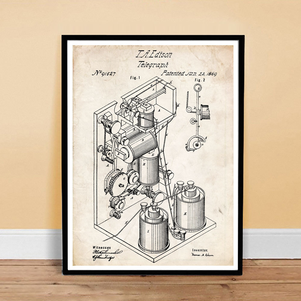 telegraph-invention-poster-18x24-thomas-edison-1869-patent-art-print