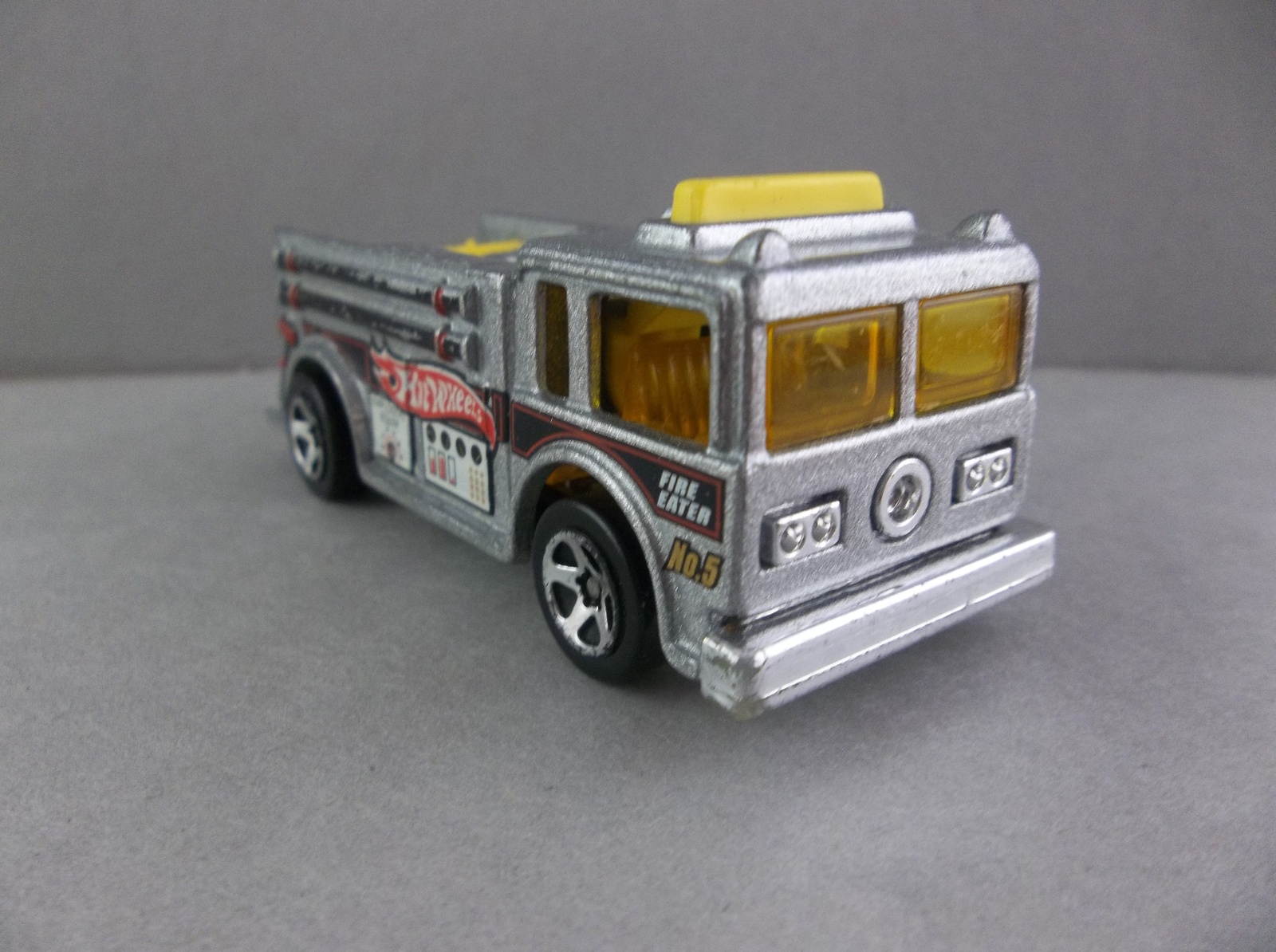 Hot Wheels 1976 Silver Yellow Emergency Fire Truck Diecast ...