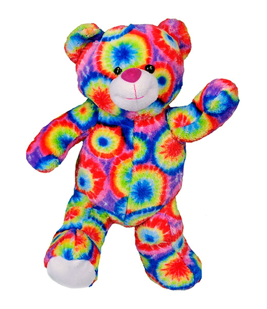 tie dye bear pillow pet