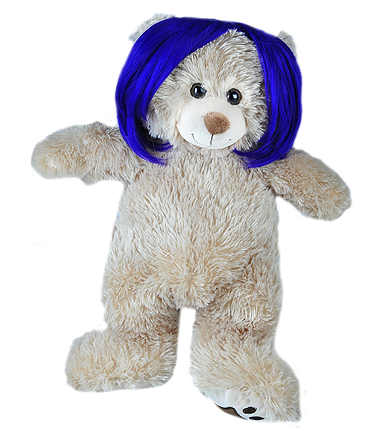 18/" Build-a-bear and Make Your Own Stuffed Short Bob Purple Wig Fits Most 14/"