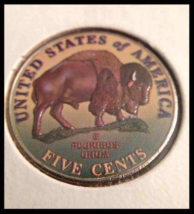 2005 P Buffalo Nickel Colorized Nickels