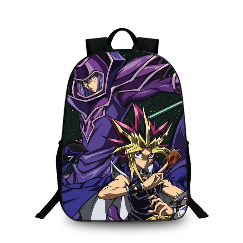 YuGiOh Dark Magician Yugi Backpack Yugioh Boys Schoolbag Daypack For