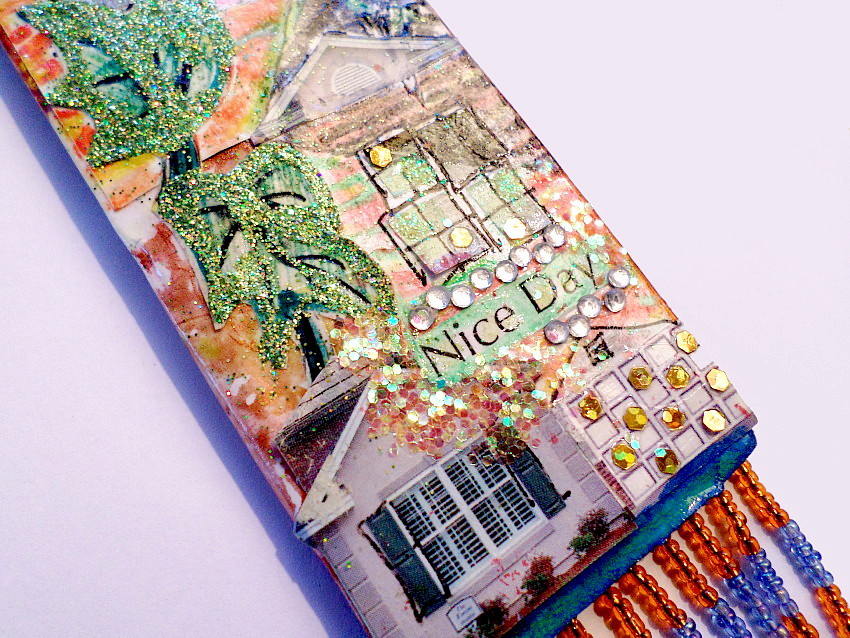 Mixed Media Happy Message Wall Art Positive Thinking Motivational