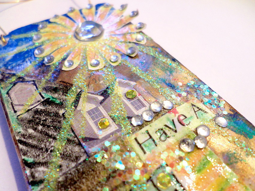 Mixed Media Happy Message Wall Art Positive Thinking Motivational