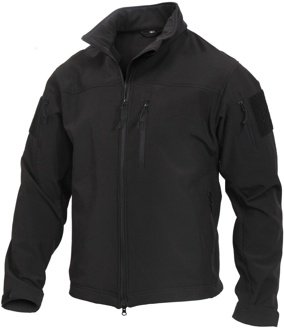 Black Tactical Stealth Ops Soft Shell Jacket Waterproof Uniform Coat ...