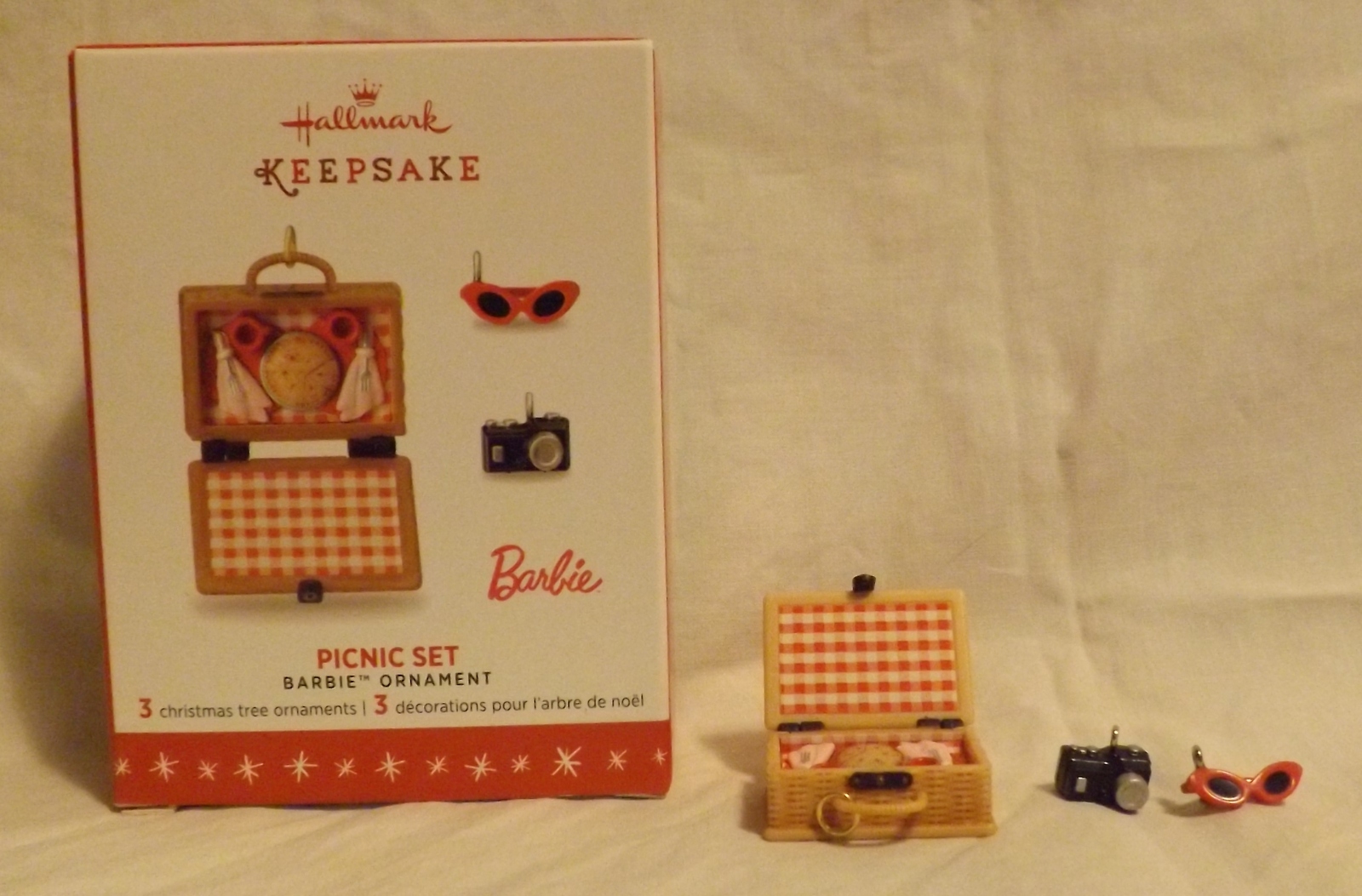 Hallmark Keepsake Picnic Set Barbie Ornament Ornaments