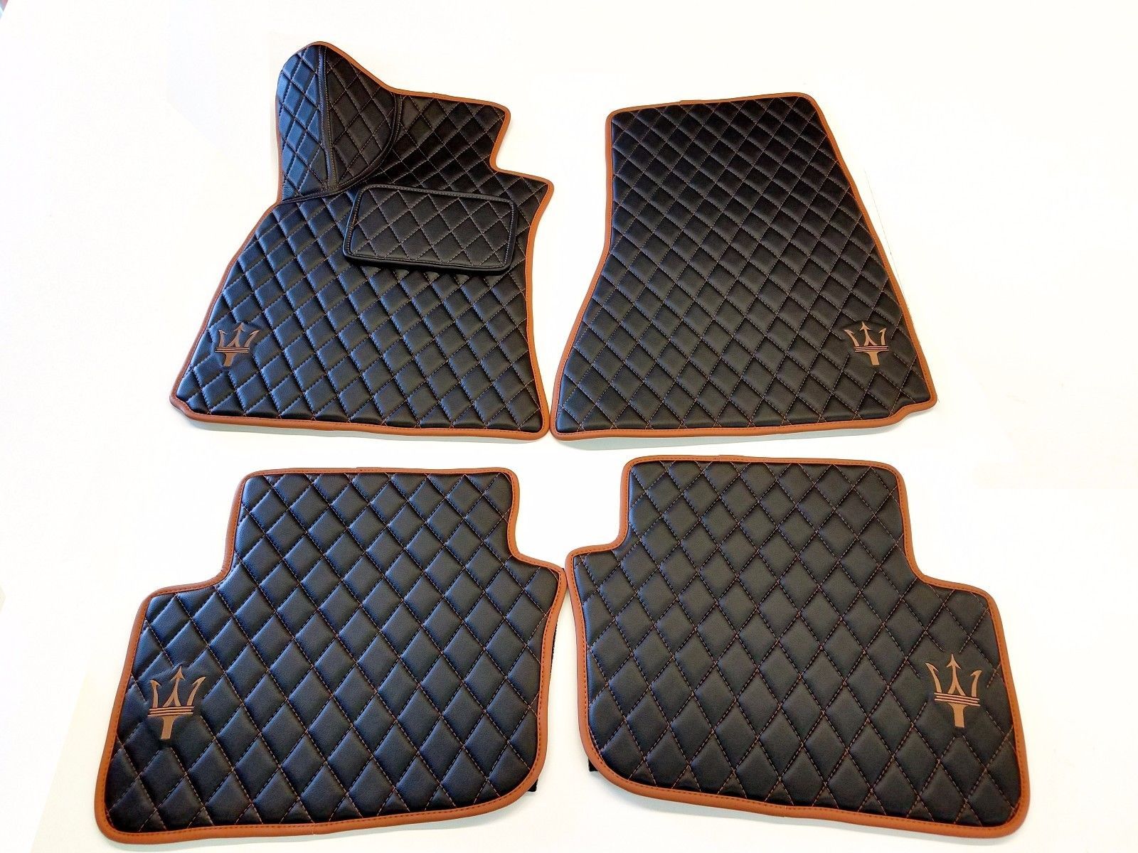2017 MASERATI LEVANTE SUV 4PC HANDMADE ECO LEATHER FLOOR MATS Floor