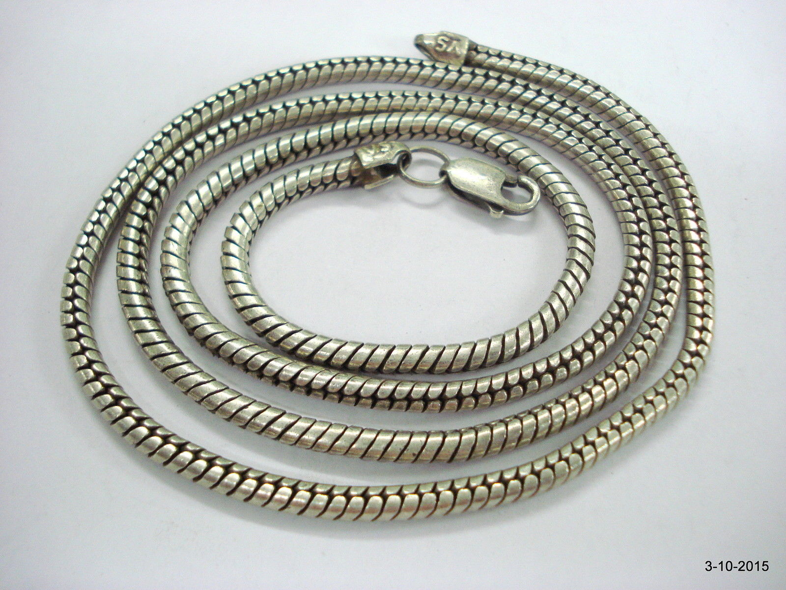 old silver chain