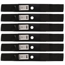 6 Medium-Lift Blades for John Deere M136195 TCU30316 M653 M655 M657 F620 737 757 - $82.29