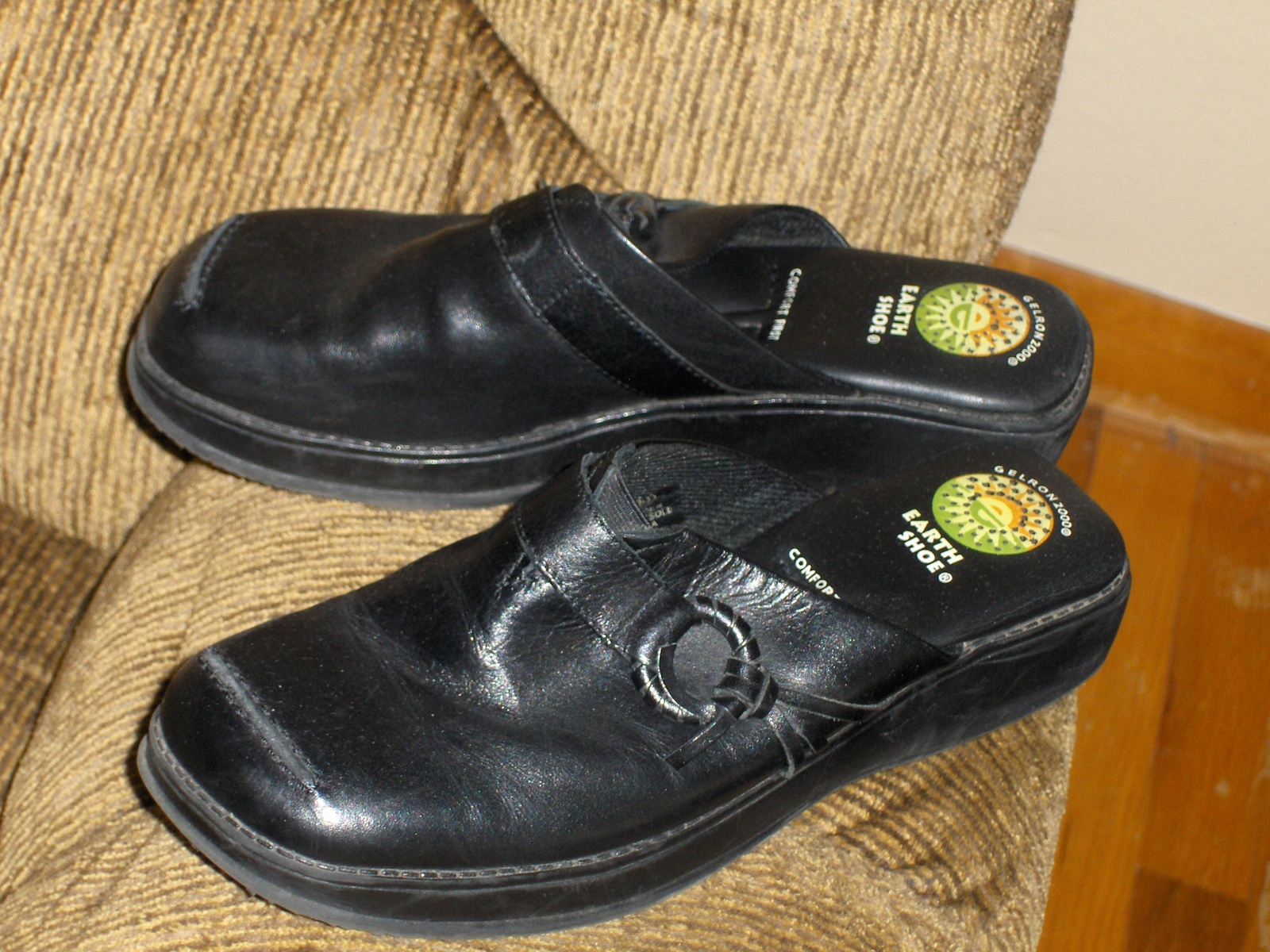 Earth Shoes Black Leather 6319804 Geltron 2000 Womens Size