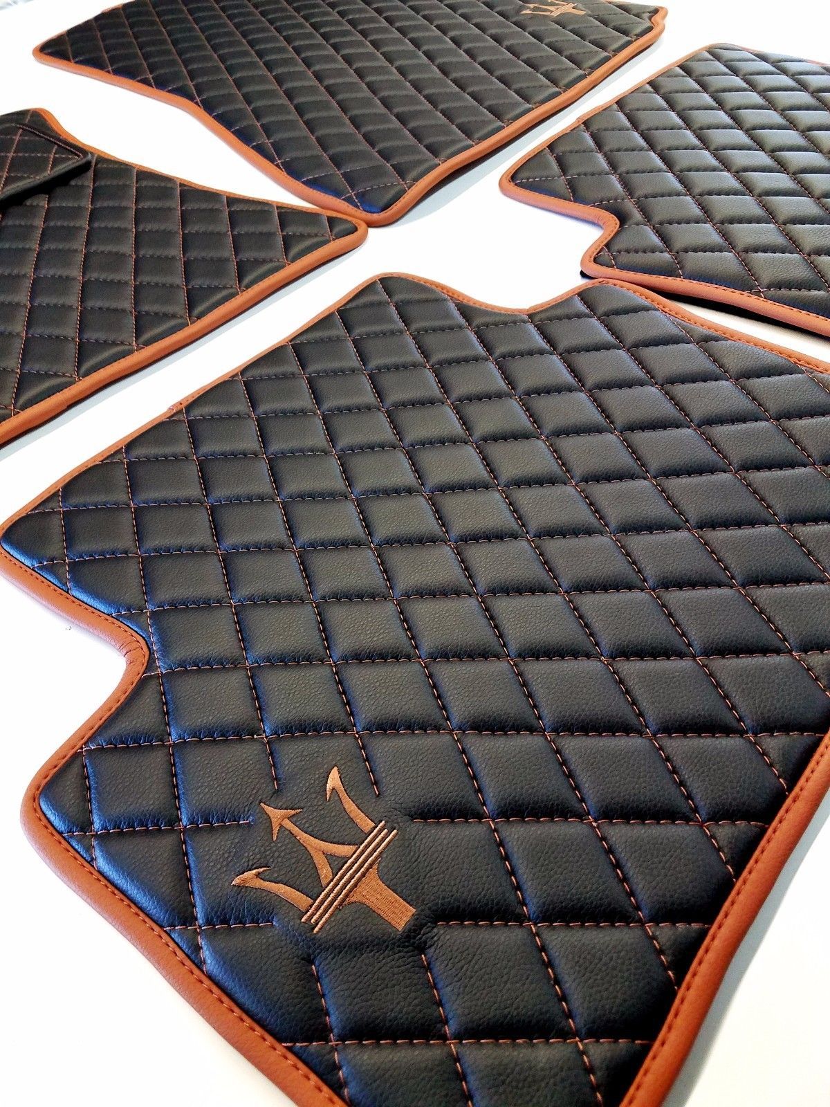 2017 MASERATI LEVANTE SUV 4PC HANDMADE ECO LEATHER FLOOR MATS Floor