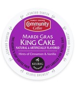 Community Coffee Mardi Gras King Cake Coffee 18 to 144 Keurig K cups Pic... - $24.98+
