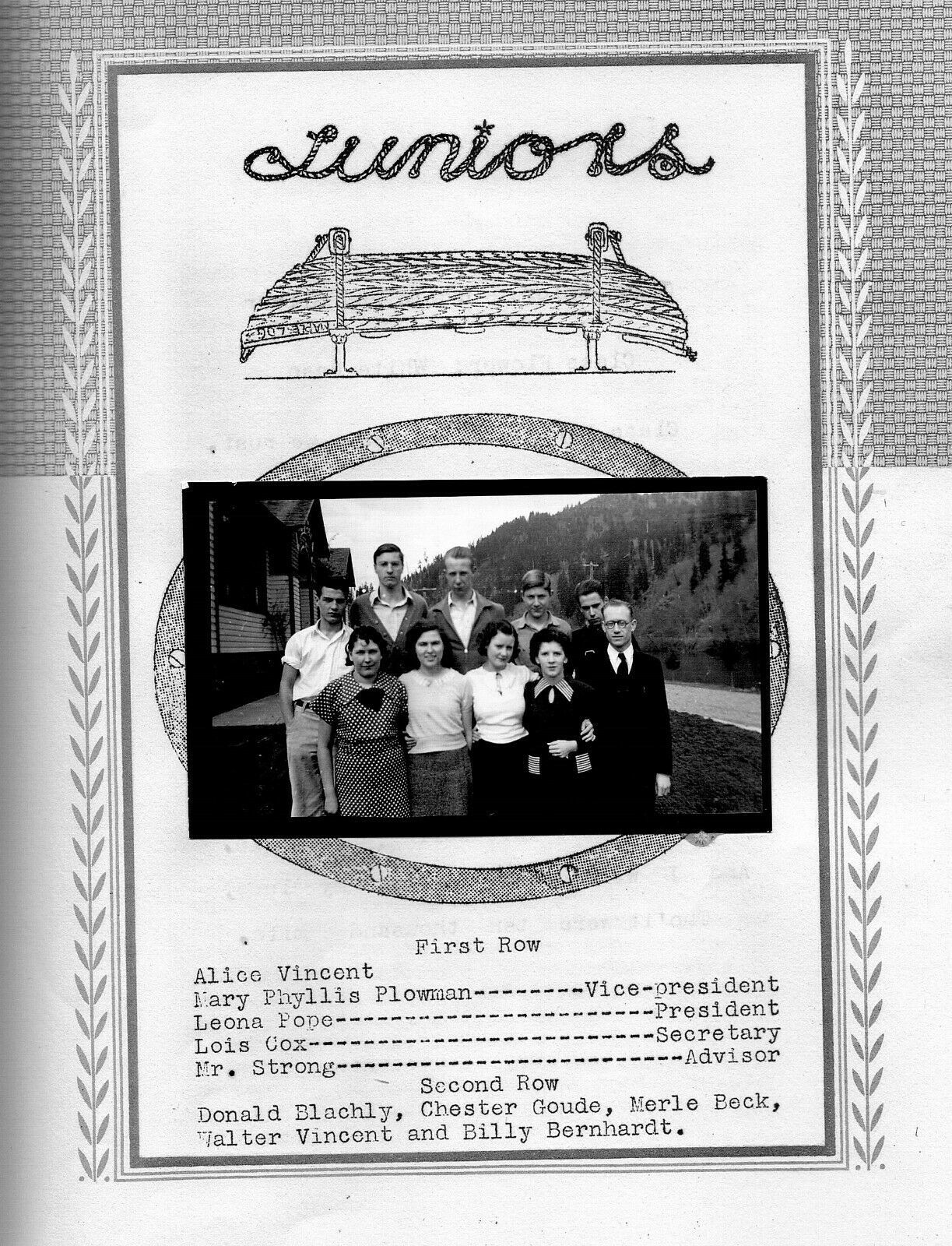 1937 Mapleton High School YearBook, Maple Log, Mapleton, Oregon, Their