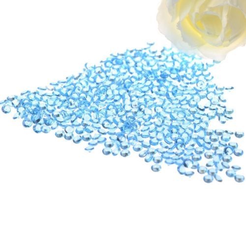 Not Specified - 2000 baby blue 1/2 carat diamond confetti  party table decorations