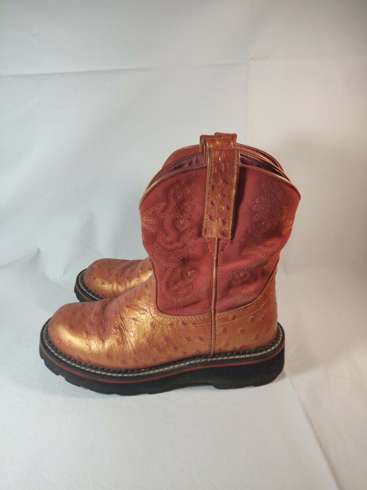 ariat fatbaby ostrich boots