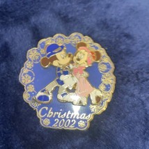 Tokyo Disney Sea Christmas 2002 Mickey &amp; Minnie Blue Disney Pin - $9.90