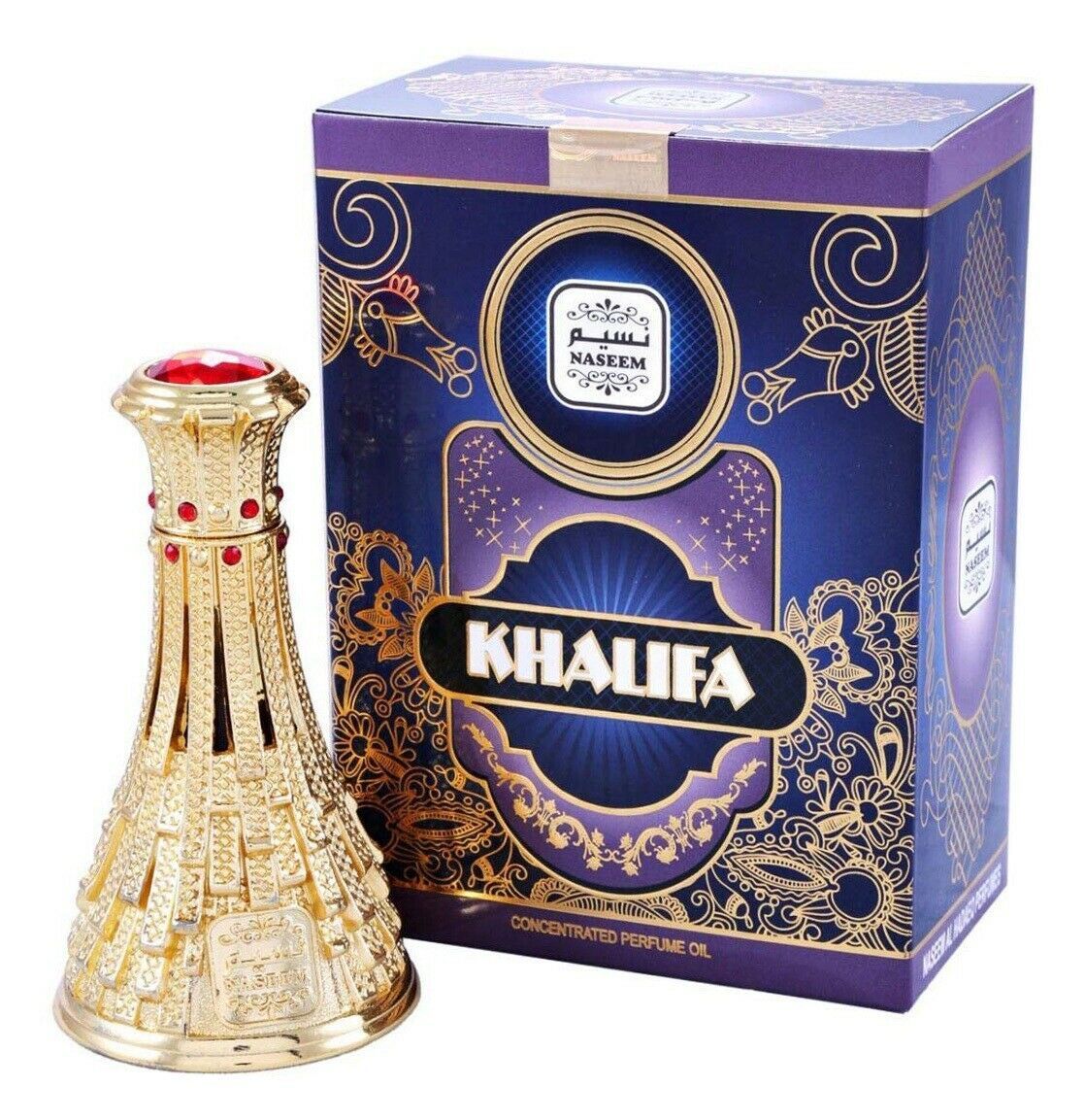 Khalifa Attar Oil Perfume by Naseem Perfumes Unisex 15 ML: Non Alcohol CPO