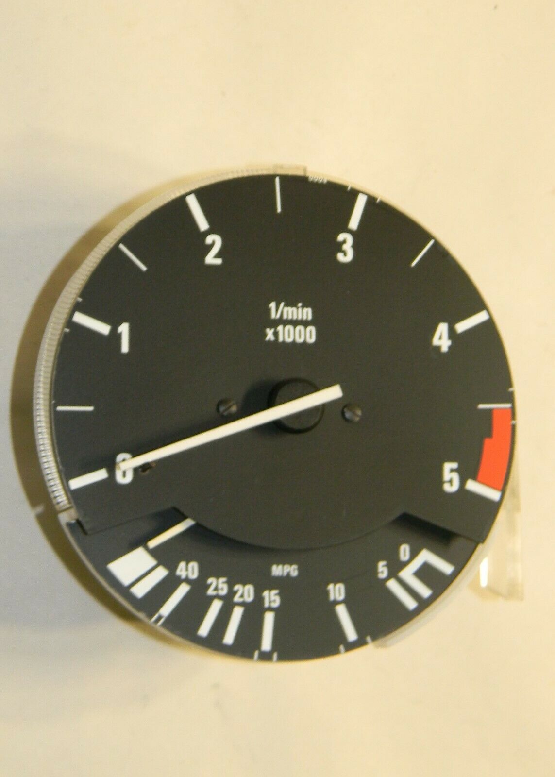 BMW E30 325e Tachometer Revolution Counter Fuel Economy 5000 RPM VDO