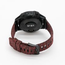 Garmin Fenix 6 Sapphire Multisport GPS Watch Carbon Gray / Heathered Red Nylon image 5