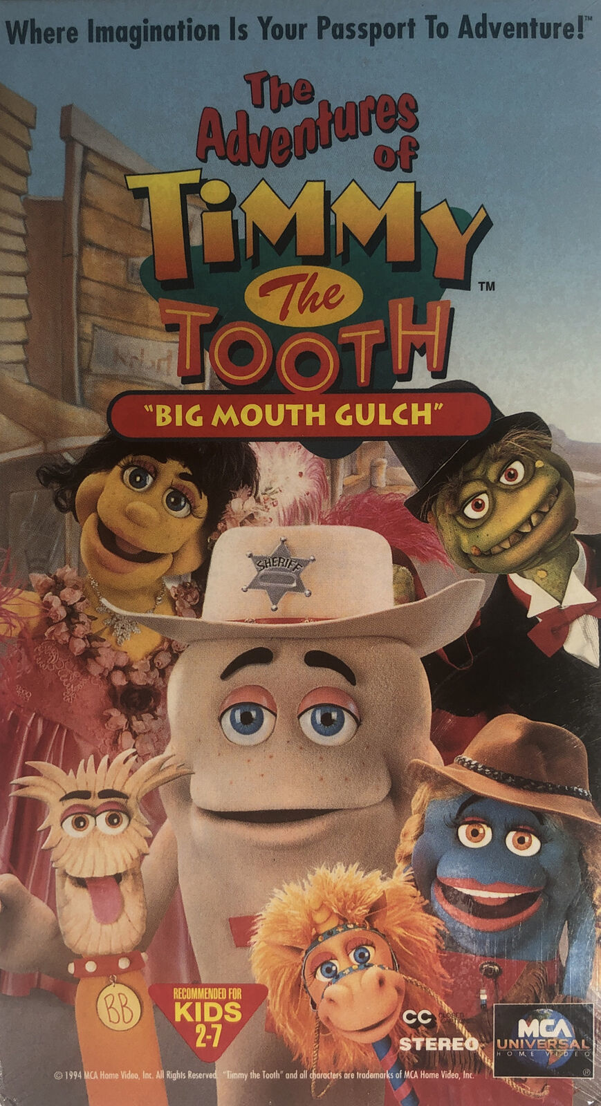 THE ADVENTURES OF TIMMY THE TOOTH "Big Mouth Gulch"(VHS 1994)FACTORY