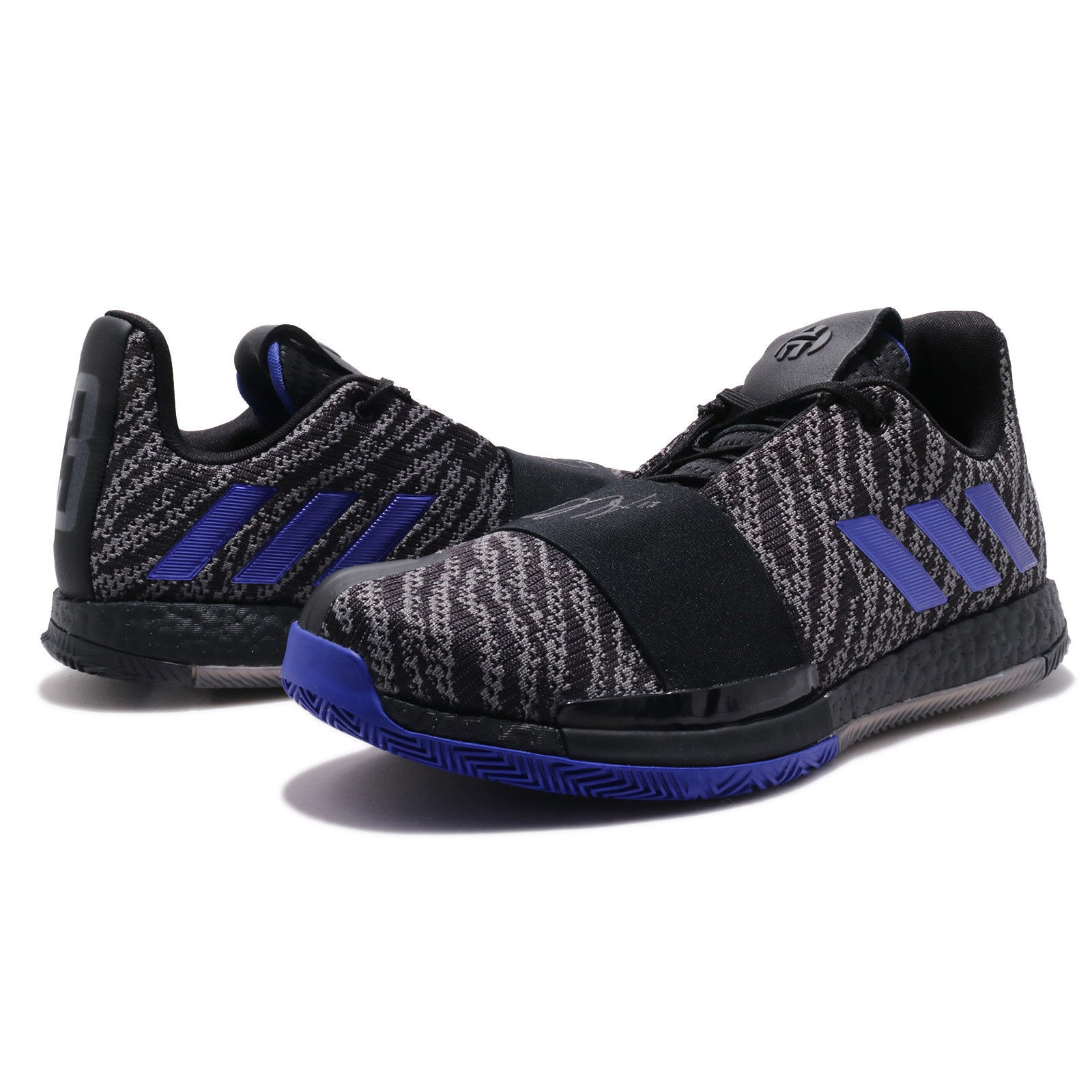 adidas Harden Vol. 3 Boost James Black Blue Men Basketball