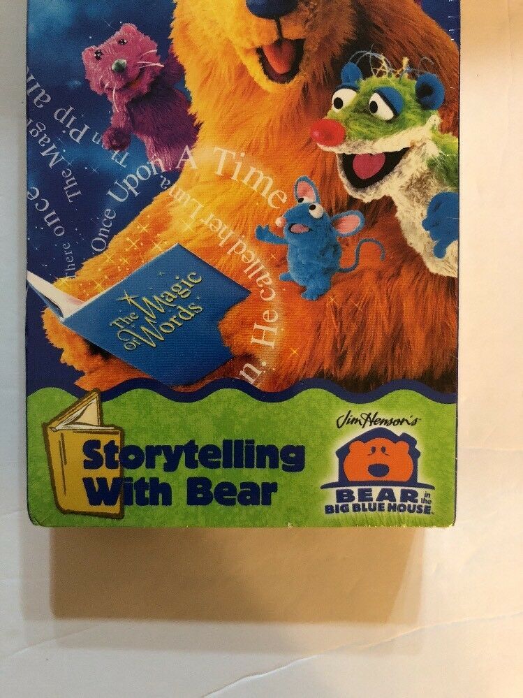 Bear in the Big Blue House Storytelling with Bear VHS 1999-TESTED-RARE ...