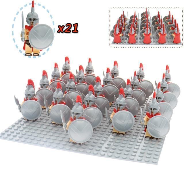 21pcs/set The 300 Spartans - Battle of Thermopylae Spartan Army Lego ...