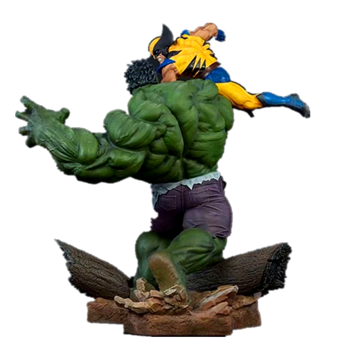 wolverine hulk statue