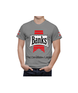 Banks Beer Logo Gray Short Sleeve  T-Shirt Gift New Fashion  - $31.99