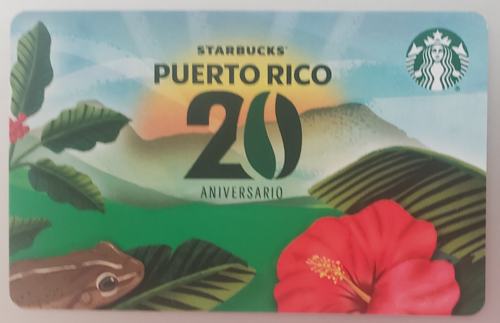 Starbucks 2022 Puerto Rico 20th Anniversary Collectible Recyclable Gift