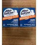 Alka Seltzer Hangover Relief  Two Boxes 2 Orange Fizz Exp March 2024 - $24.74