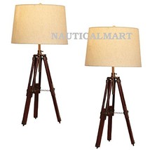 NauticalMart Royal Classical Surveyor Tripod Table lamp - Set Of 2  