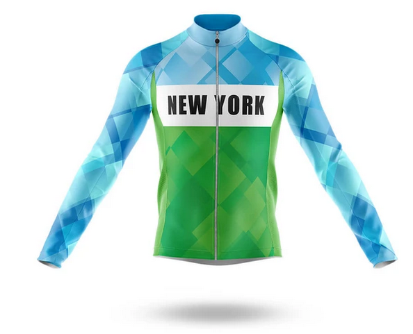 New York S3 - Men's  Novelty Cycling Jersey Long Sleeve