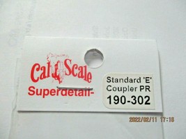 Cal Scale # 190-302 Standard 'E' Coupler PR, 1 Pair HO-Scale image 2