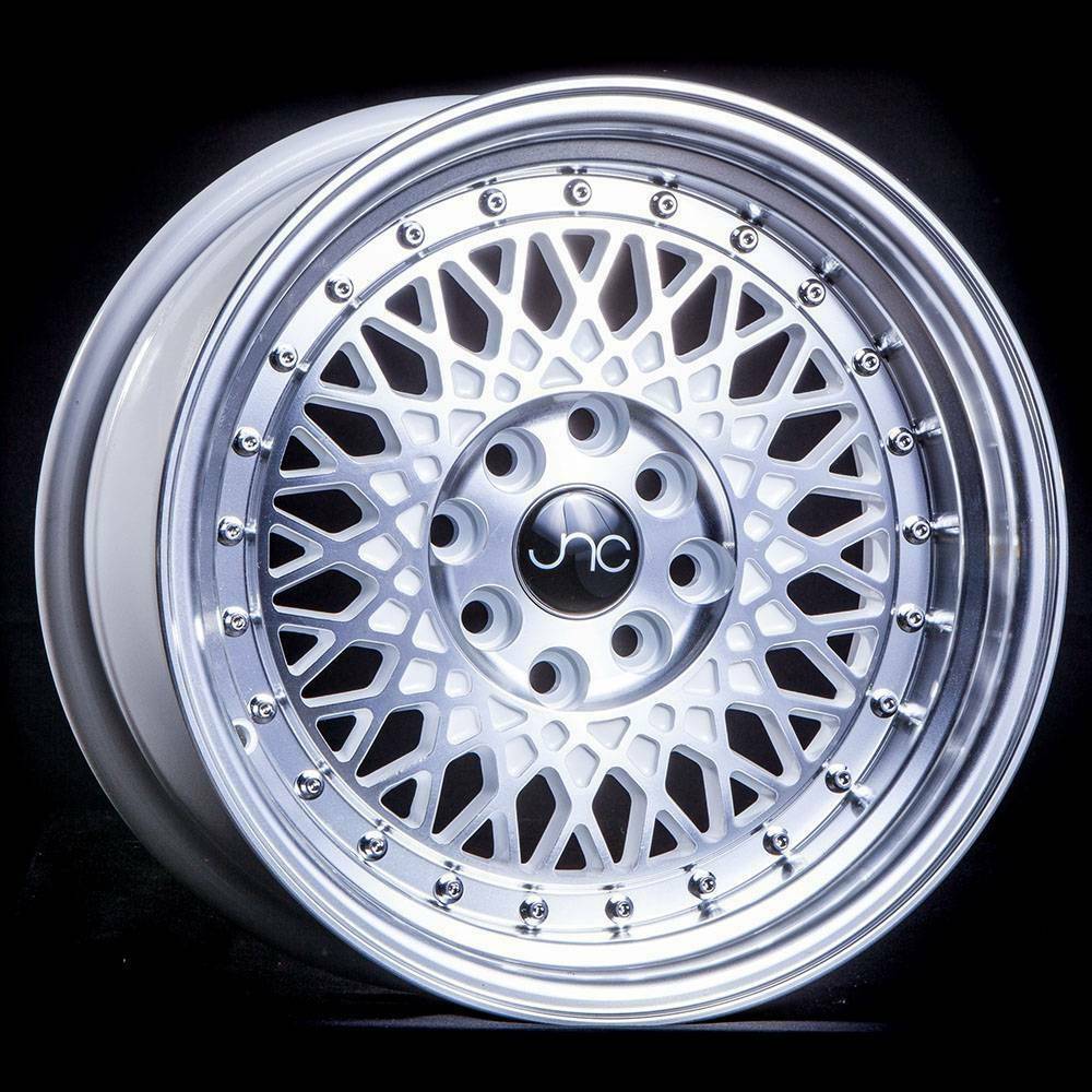 One 15x8 Jnc 031 4x1004x1143 20 White Machine Face Wheel Rims Wheels