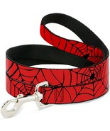 Spider-Man Spiderweb Red &amp; Black Dog Leash by Buckle-Down - $23.97