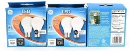 3 Packs GE LED A15 4w Daylight 300 Lumens 2 Count Frost Finish Ceiling Fan Bulbs