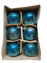 Vintage Box of 6 Paragon Glass Christmas Ornaments, American Made image 4