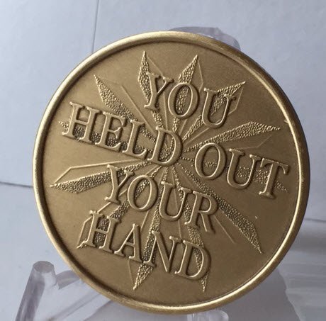 Wendells - You Held Out Your Hand And Changed My Life - Bronze AA Medallion b...
