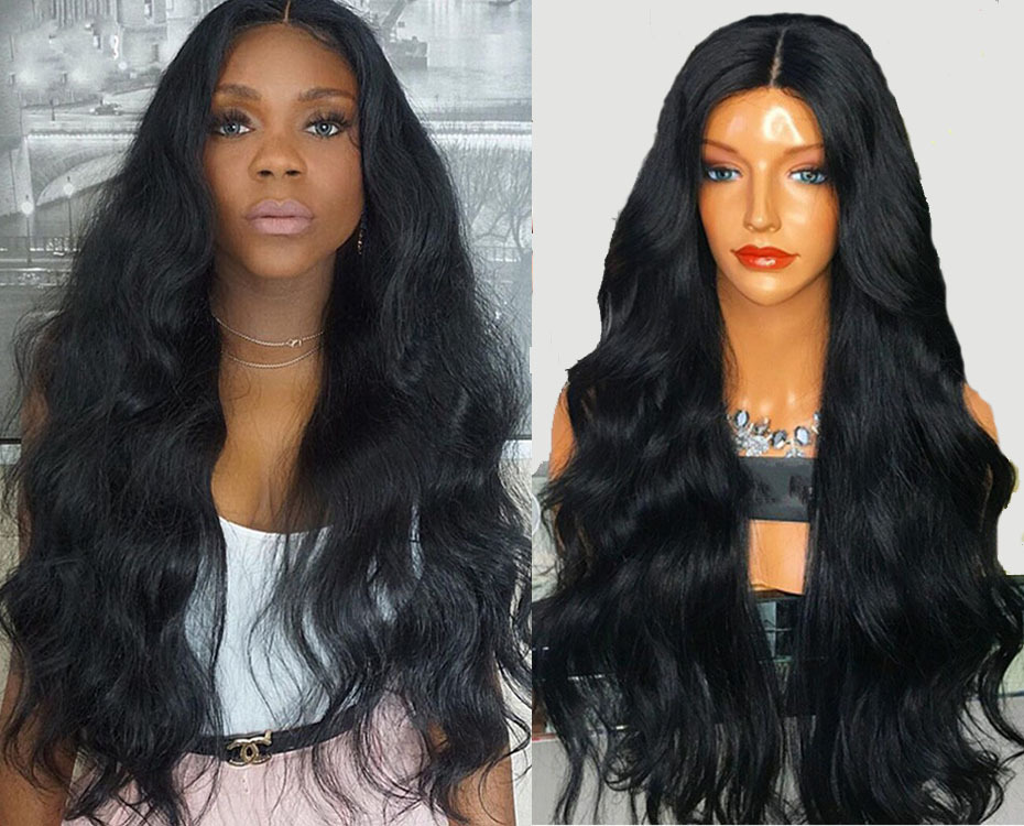 Brazilian Body Wave Virgin Human Hair Lace Wigs with Baby Hair For Black Women