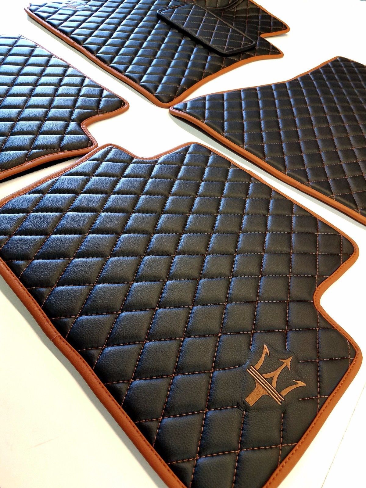 2017 MASERATI LEVANTE SUV 4PC HANDMADE ECO LEATHER FLOOR MATS Floor