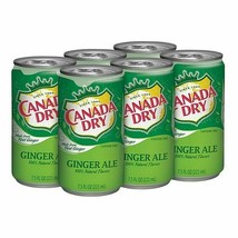 Canada Dry Ginger Ale 7.5 oz Mini Cans (Pack Of 6) - $15.95