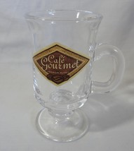 Cafe Gourmet Premium Blend 6 oz Glass Coffee Mug Cup  - $4.99