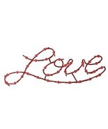 Valentine&#39;s Day 17&quot; Lighted Red Love Script Window Silhouette Decoration... - $79.19