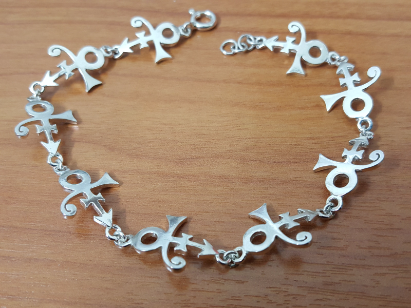 Braclet/Anklet Love - Multi Link Symbol - Remembrance - 925 Silver - Handmade