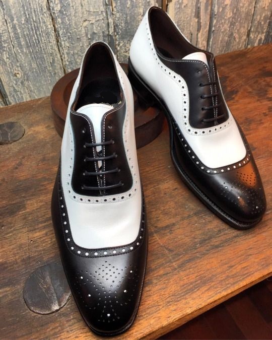 black and white evening shoes